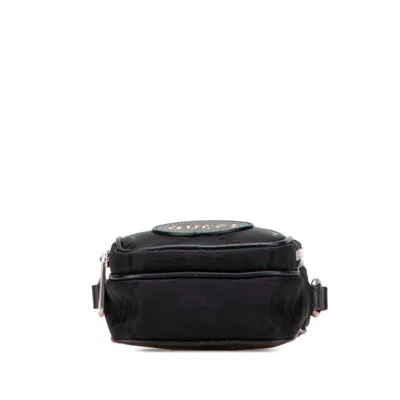 Pre-owned Gucci Black Nylon Leather Shoulder Bag ()