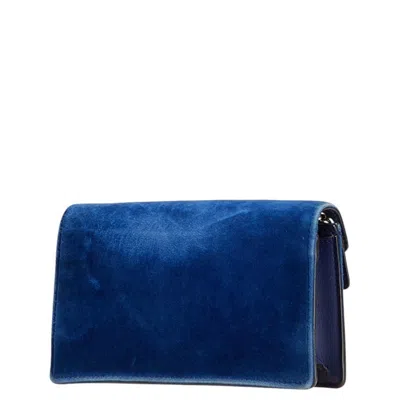 Pre-owned Gucci Blue Leather Shoulder Bag ()