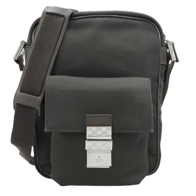 Pre-owned Gucci Brown Dark Brown Nylon Shoulder Bag ()