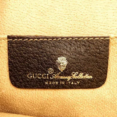 Pre-owned Gucci Brown Gg Supreme Canvas Pvc Clutch Bag ()