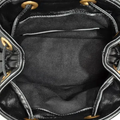 Pre-owned Gucci Gg Marmont Black Leather Backpack ()