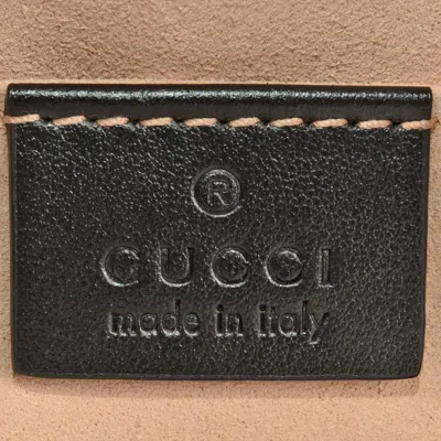 Pre-owned Gucci Gg Marmont Black Leather Shoulder Bag ()