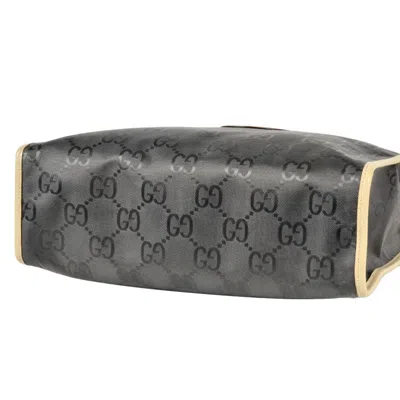 Pre-owned Gucci Gray Nylon Leather Tote Bag ()