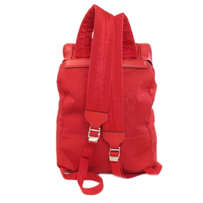 Pre-owned Gucci Red Color Nylon Backpack ()