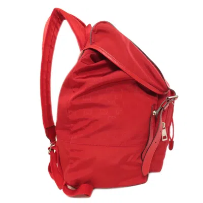 Pre-owned Gucci Red Color Nylon Backpack ()