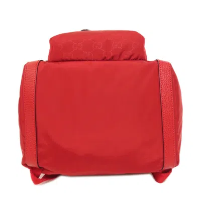 Pre-owned Gucci Red Color Nylon Backpack ()