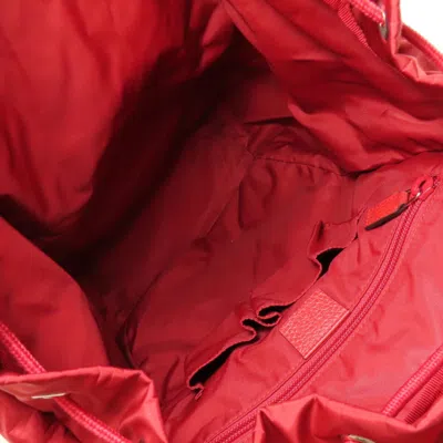 Pre-owned Gucci Red Color Nylon Backpack ()