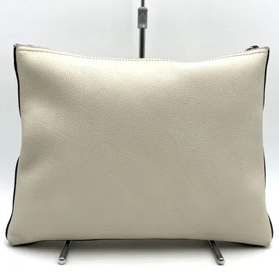 Pre-owned Gucci White Leather Clutch Bag ()