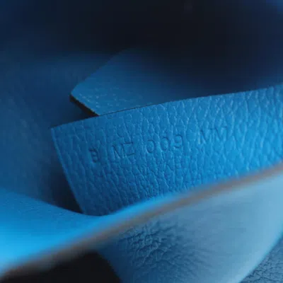 Pre-owned Hermes Bastia Blue Coin Purse/coin Case ()