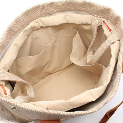 Pre-owned Hermes Beige Brown Canvas Toile H Tote Bag () In Multi