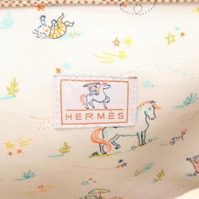 Pre-owned Hermes Beige Brown Canvas Toile H Tote Bag () In Multi