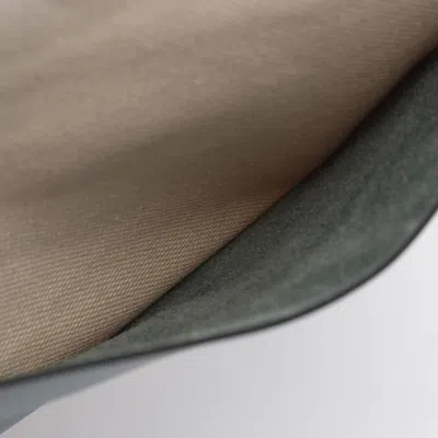 Pre-owned Hermes Beige Green Evercalf Leather Tote Bag () In Multi