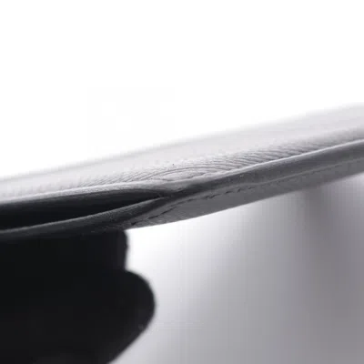 Pre-owned Hermes Black Taurillon Clemence Leather Coin Purse/coin Case ()