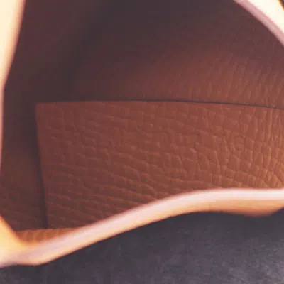 Pre-owned Hermes Brown Epsom Leather Coin Purse/coin Case ()