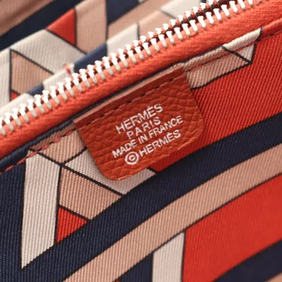 Pre-owned Hermes Brown Epsom Leather Leather Long Wallet (bi-fold) ()