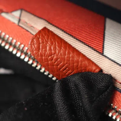 Pre-owned Hermes Brown Epsom Leather Leather Long Wallet (bi-fold) ()