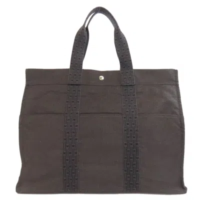 Pre-owned Hermes Gray Canvas Tote Bag ()