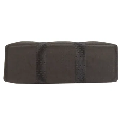 Pre-owned Hermes Gray Canvas Tote Bag ()