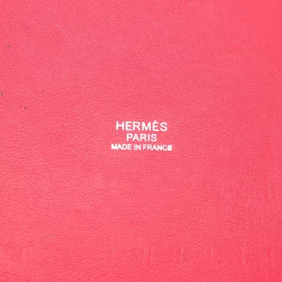 Pre-owned Hermes Ivory Pink Toile H Swift Leather Tote Bag ()