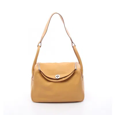 Pre-owned Hermes Lindy Brown Swift Leather Shoulder Bag ()
