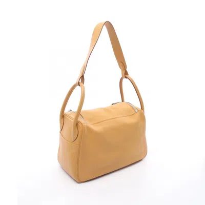 Pre-owned Hermes Lindy Brown Swift Leather Shoulder Bag ()