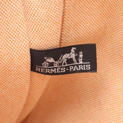 Pre-owned Hermes Orange Canvas Tote Bag ()
