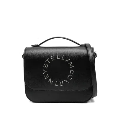 Stella Mccartney Logo-studded Mini Bag In Black