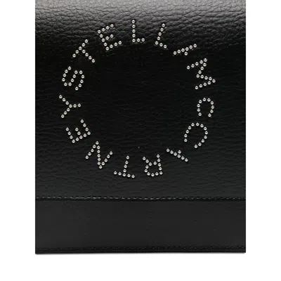 Stella Mccartney Logo-studded Mini Bag In Black