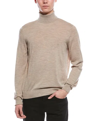 Bruno Magli Merino Wool Turtleneck Sweater In Neutral