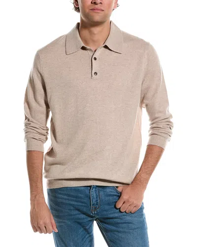 Forte Cashmere Polo Cashmere Sweater In Nude