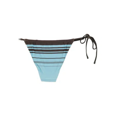 Sir Striped Tie Side Bikini Bottoms In Blue