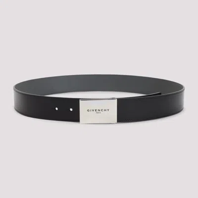 Givenchy Adjustable Reversible Metal Shape Belt In Black