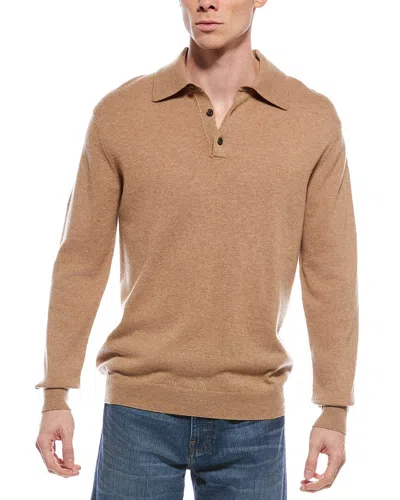 Forte Cashmere Polo Cashmere Sweater In Brown