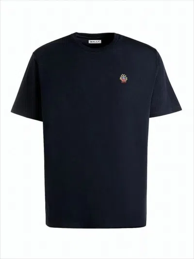 Bally Relaxed Fit Crew Neck T-shirt In Blue