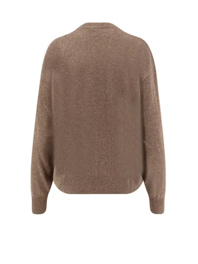 Hugo Boss Cashmere Sweater In Brown