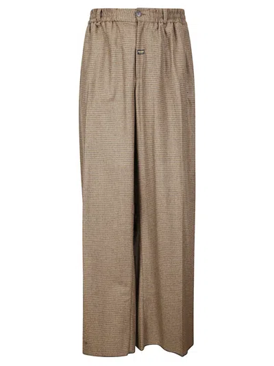 Martine Rose Extreme Wide Leg Tailored Pants In Animal Print