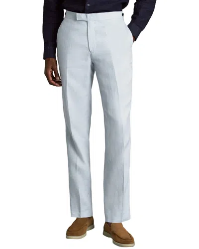 Reiss Linen Trouser In Blue