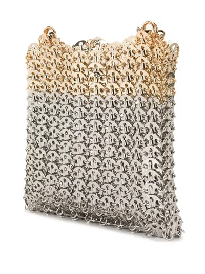 Rabanne Chainmail Handbag With Gradient Finish And Scalloped Edging In Multi