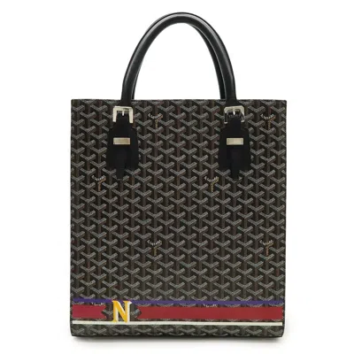 Pre-owned Goyard Coated Canvas Leather Handbag Tote Bag () In Multi
