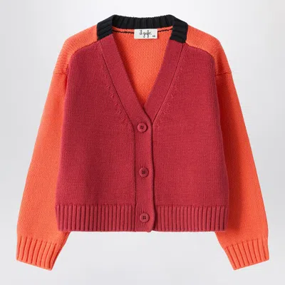 Il Gufo Color-block Organic Cotton Cardigan In Multi