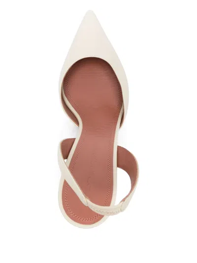 Amina Muaddi Women's With Heel Beige In Neutral
