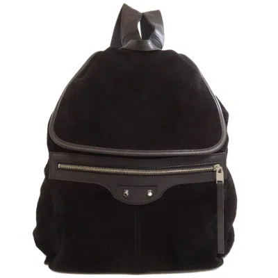 Pre-owned Balenciaga Black Suede Backpack ()