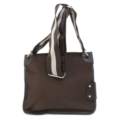 Pre-owned Bally Brown Canvas Shoulder Bag ()