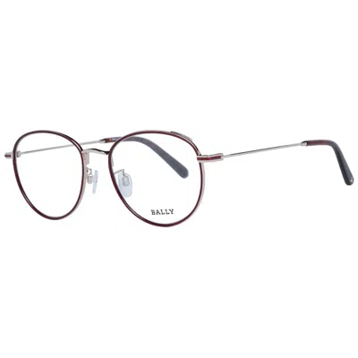 Bally Burgundy Unisex Optical Frames In Burgundy