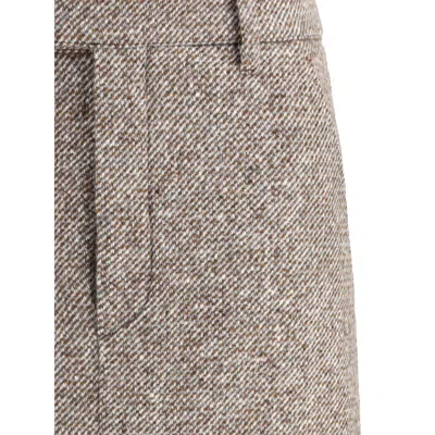 Brunello Cucinelli Women Long Pencil Skirt In Brown