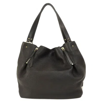Pre-owned Burberry Black Leather Tote Bag ()
