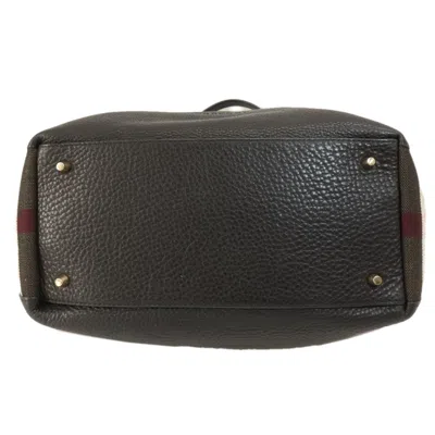 Pre-owned Burberry Black Leather Tote Bag ()