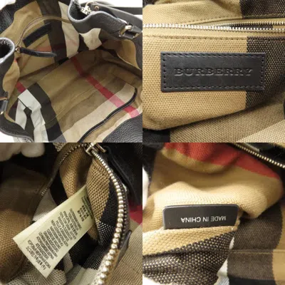 Pre-owned Burberry Black Leather Tote Bag ()