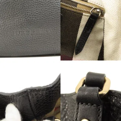 Pre-owned Burberry Black Leather Tote Bag ()