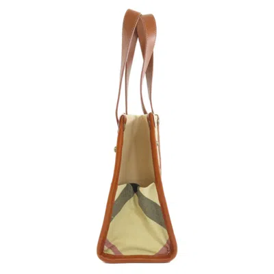 Pre-owned Burberry Brown Canvas Tote Bag ()